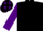 Black, Purple 'GJ' in Purple Circled Stars, Black Stars on Purple Sleeves