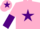 Pink, Purple star, halved sleeves and star on cap