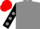 Grey, Black sleeves, Grey spots, Red cap