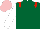 Dark Green, Red epaulets, White sleeves, Pink cap