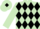 Light Green and Black diamonds, Light Green cap, Black diamond