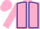 Pink, Dark Blue seams, Pink cap