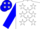 White, Blue 'CS', White Stars on Blue Sleeves