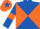 Royal Blue and Orange diabolo, Royal Blue sleeves, Orange armlets, Orange cap, Royal Blue star