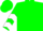 Green, Black Bell on White W, Black & White Chevrons on Sleeves