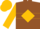 Brown, gold diamond hoop, gold diamond hoop on sleeves, brown and gold cap