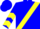 BLUE, Yellow Sash, Yellow Chevrons on Slvs