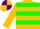 Old Gold, Purple and Green hoops, Old Gold sleeves, Purple and Old Gold quartered cap