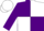 Purple and White quartered, Purple sleeves, White cap