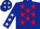 Dark Blue, Red stars, Dark Blue sleeves, White stars and stars on cap