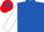 Royal Blue, White sleeves, Red cap, Royal Blue star
