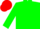 Green, Grant tartan sash, Red cap