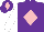 PURPLE, pink diamond, white sleeves, purple cap, pink diamond