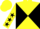 Yellow and Black diabolo, Yellow sleeves, Black stars, Yellow cap