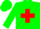 Green, Red Cross Sash