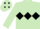 Light Green, Black triple diamond, Light Green cap, Black diamonds