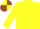 Yellow, brown and yellow quartered cap