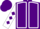 Purple, White seams, White sleeves, Purple diamonds, Purple cap