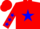 Red, Blue Star, Blue Stars on Sleeves