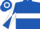Royal Blue, White hoop, diabolo on sleeves