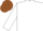 White, Brown cap