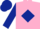 Pink, Dark Blue diamond, sleeves and cap