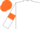 White, Orange armlets, Orange cap