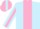 Light Blue, Pink stripe