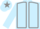 Light Blue, Grey seams and star on cap