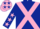 Dark Blue, Pink cross belts, Dark Blue sleeves, Pink stars