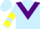 Light Blue, Purple chevron, Light Blue and Yellow chevrons on sleeves