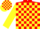 RED & YELLOW CHECK, yellow sleeves, check cap