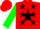 Red, Black Star, Black Stars on Green Sleeves, Red Cap