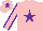 PINK, purple star, purple seams on sleeves, purple star on cap