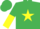 Emerald Green, Yellow star, halved sleeves