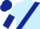 Light Blue, Dark Blue Sash, Light and Dark Blue Halved Sleeves, Dark Blue Cap