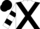 White, Black cross belts, hooped sleeves, Black cap