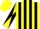 Yellow and Black stripes, diabolo on sleeves, Yellow cap