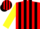 Red and Black stripes, Yellow sleeves