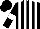 Black and White stripes, Black sleeves, White armlets