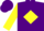 Purple, Purple JC on Yellow Diamond, Yellow Cuffs on Sleeves, Purple Cap
