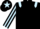Black, Light Blue epaulets, striped sleeves and star on cap