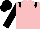 Pink, black epaulets, sleeves and cap