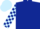 Dark Blue, Dark Blue and Light Blue check sleeves and cap