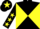 Black and Yellow diabolo, Black sleeves, Yellow stars, Black cap, Yellow star