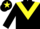 Black, Yellow chevron and star on cap