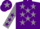 Purple, Grey stars, Grey sleeves, Purple stars, Purple cap, Grey star