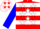 Red, White Hoops, White Stars on Blue Sleeves