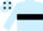 LIGHT BLUE, black hoop, light blue cap, black spots