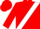 Red, Black Framed White Sash